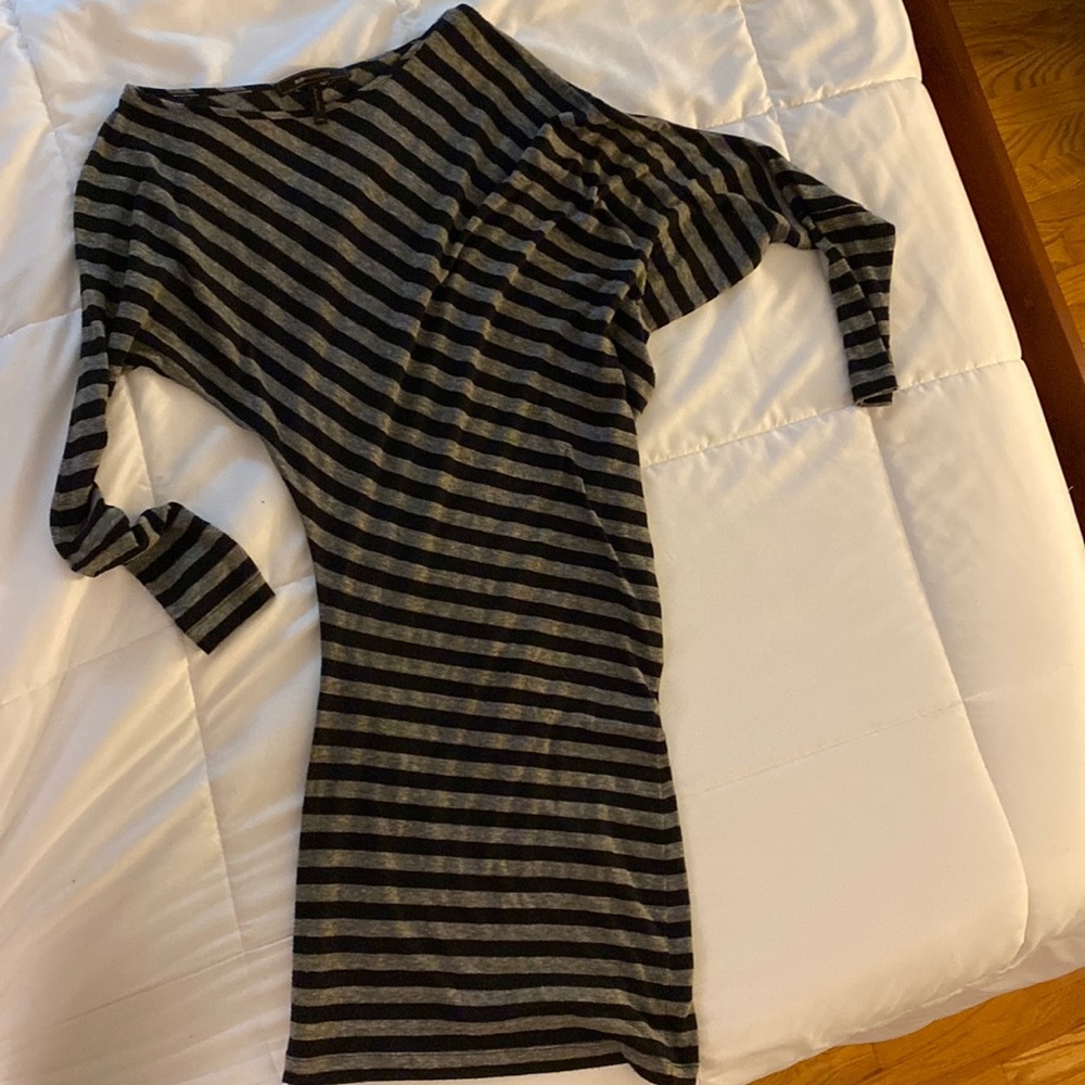 BCBG Max Azria jersey asymmetrical dress, sz XXS, like new